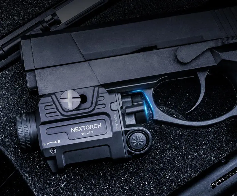 NEXTORCH WL21G Rail-mounted Tactical Light - 650 lm, Green Laser
